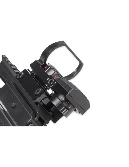 mira holográfica com vários reticulos