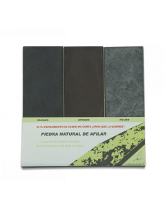 PEDRAS DE AFIAR FACAS, COM AGUA CONJUNTO 3 UN