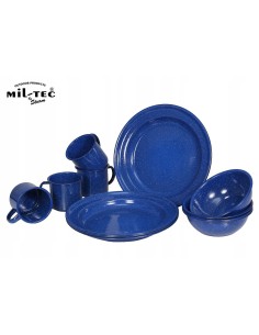 CAMP KITCHEN SET WESTERN, ENAMEL ( 12 PIECES )
