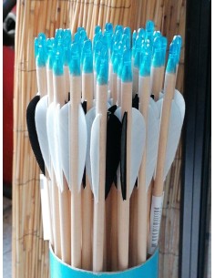 ABC FLECHA MADEIRA C/ PENA NATURAL 5/16 (até 35) 2