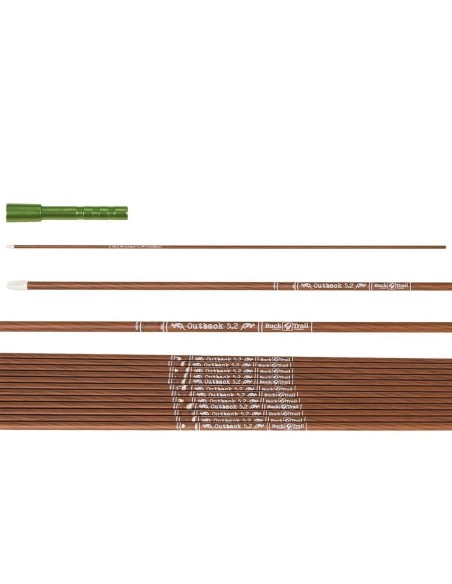 BUCK TRAIL SHAFT +NOCK +INSERT OUTBACK 5.2  spine 350