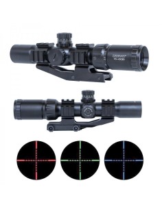 ZASDAR LUNETTE TELESCOPIQUE ENFIELD 1,5-4X30  RETICULE ILUM MIL-DOT RGB