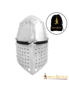 LOB CAPACETE GREAT HELM SIR RICHARD PEMBRIDGE SEC XIV 2