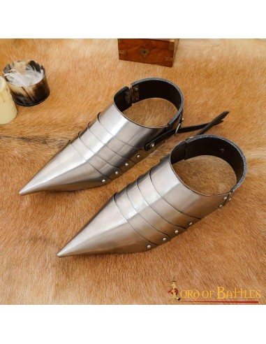 LOB 14e au 15e c Knight Sabatons Armure de pied