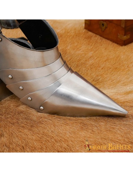 LOB PÉS ARMADURA SABATONS CAVALEIRO MEDIEVAL SEC XIV E XV