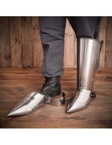 LOB PÉS ARMADURA SABATONS CAVALEIRO MEDIEVAL SEC XIV E XV