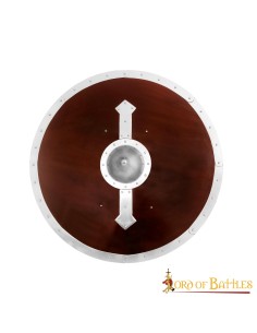 LOB Bouclier Viking rond en bois fait à la main et fonctionnel