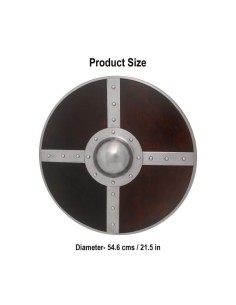 LOB Viking Wooden Shield with Steel Umbo and Fittings 2