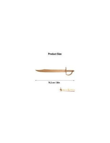 LOB Pirate Cutlass Handcrafted Functional Wooden Training Sword