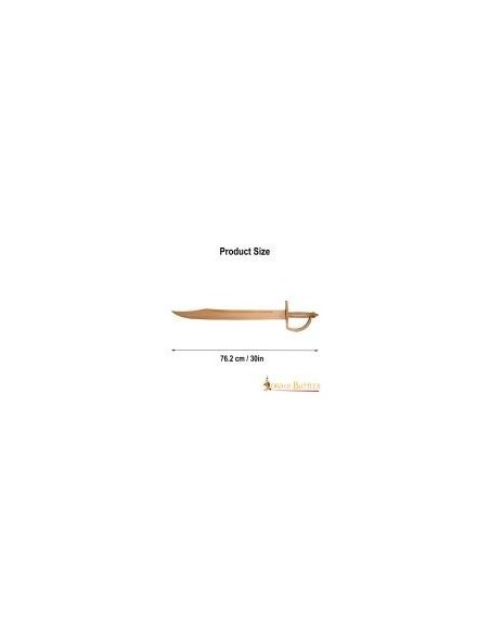 LOB Pirate Cutlass Handcrafted Functional Wooden Training Sword