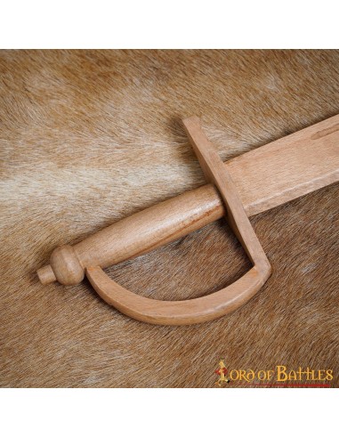 LOB Espada de entrenamiento de madera funcional hecha a mano Pirate Cutlass