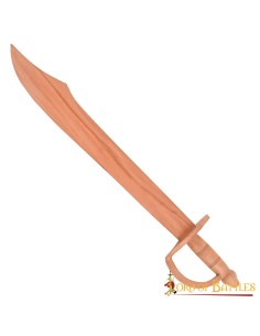 LOB Espada de entrenamiento de madera funcional hecha a mano Pirate Cutlass