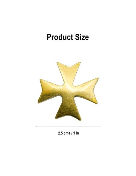 LOB Templar Cross Pure Solid Brass Leather Mount Functional Set of 5