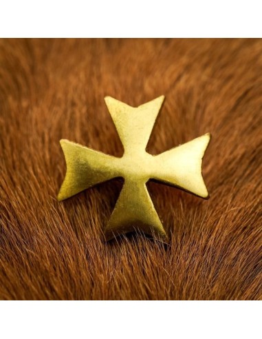 LOB REBITES DECORATIVOS EM LATÃO CRUZ TEMPLÁRIOS (5 UN)