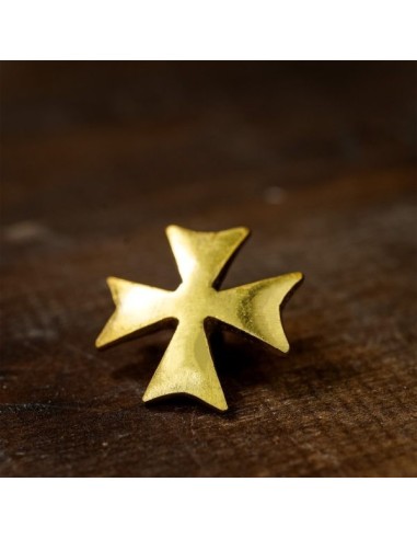 LOB REBITES DECORATIVOS EM LATÃO CRUZ TEMPLÁRIOS (5 UN)