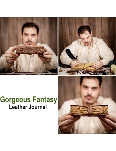 LOB Gorgeous Fantasy Journal Handcrafted Genuine Leather Diary Notes