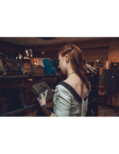 LOB CADERNO CAPA EM COURO TRABALHADO PAPEL ANTIGO