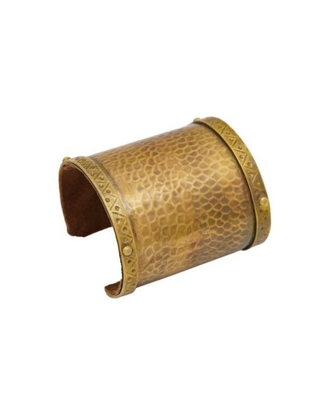 LOB Brazalete histórico Brazalete ornamental Accesorio de latón macizo puro