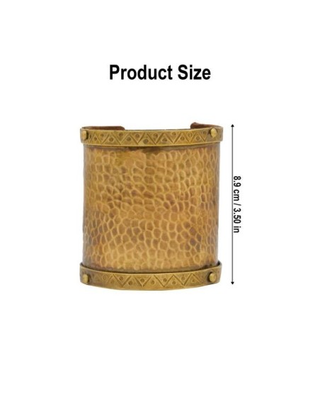 LOB Brazalete histórico Brazalete ornamental Accesorio de latón macizo puro