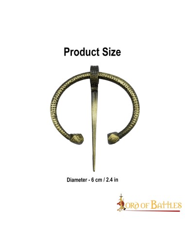 LOB FIBULA PREGADEIRA EM LATÃO TRABALHADO