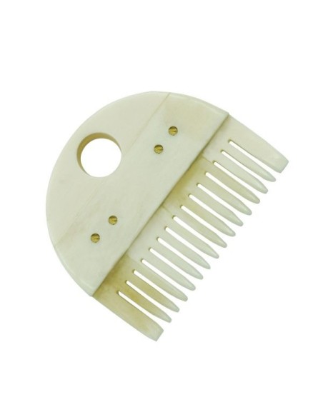 LOB Peigne à barbe germanique médiéval accessoire en os véritable fabriqué à la main