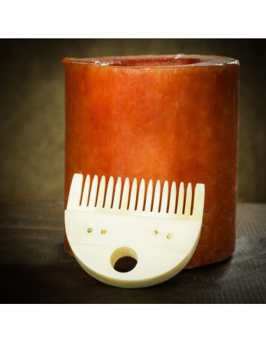 LOB Peigne à barbe germanique médiéval accessoire en os véritable fabriqué à la main