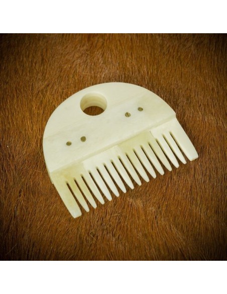 LOB Peigne à barbe germanique médiéval accessoire en os véritable fabriqué à la main