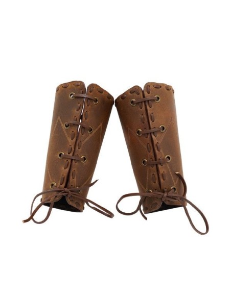 LOB Les brassards en cuir Woodsman pour le cosplay et les reconstitutions LARP