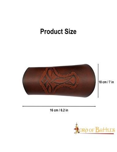 LOB Mighty Mjolnir Genuine Leather Bracers