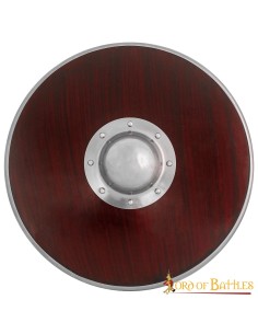 LOB Bouclier rond en bois Viking fait à la main et entièrement fonctionnel