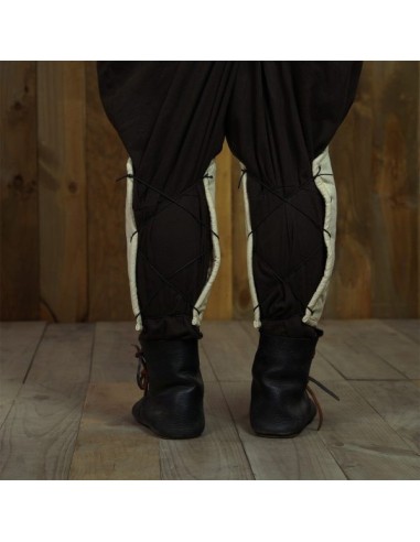 LOB Medieval Padded Greaves Handmade from Sturdy Canvas Cotton