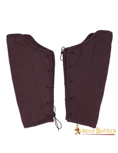 LOB Medieval Padded Greaves Handmade from Sturdy Canvas Cotton