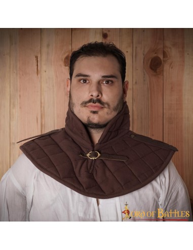 LOB Collier médiéval rembourré fabriqué à la main à partir de toile de coton