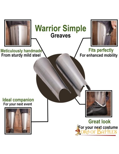 LOB Grebas Medievales Simples LARP Armadura Calibre 18