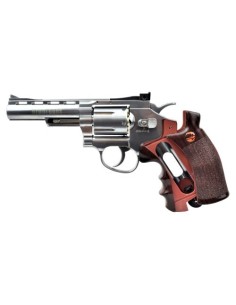 BRUNI CO2 REVOLVER 4 inches BR-701 PRATEADO CAL 4,5 2