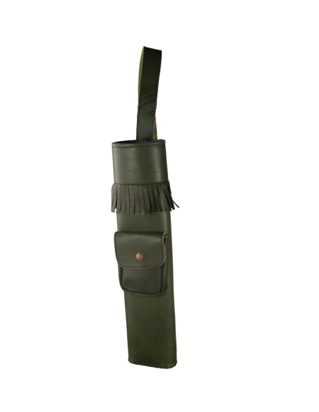 BUCK TRAIL LEATHER BACK QUIVER GREEN