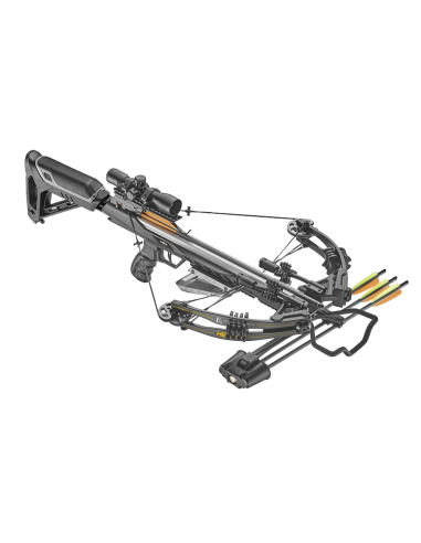 EK BALLESTA PARA CAZA HEX 400 PACK 395 FPS 210 LBS NEGRO