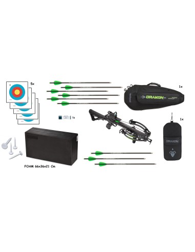 JUNXING PACK DELUXE ARBALETE TACTIQUE DRAKON 290 FPS 100 lbs