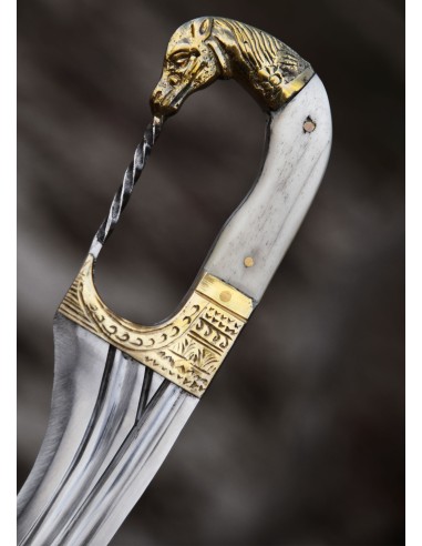 Falcata (Kopis) com alça de cabeça de cavalo, 4º - 3º século aC