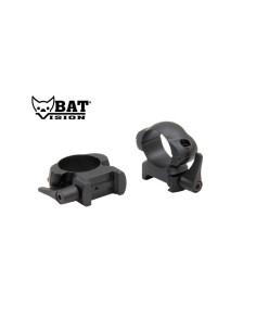 BAT VISION ANEIS WEAVER 30MM SAQUE RAPIDO, EM AÇO (PAR)