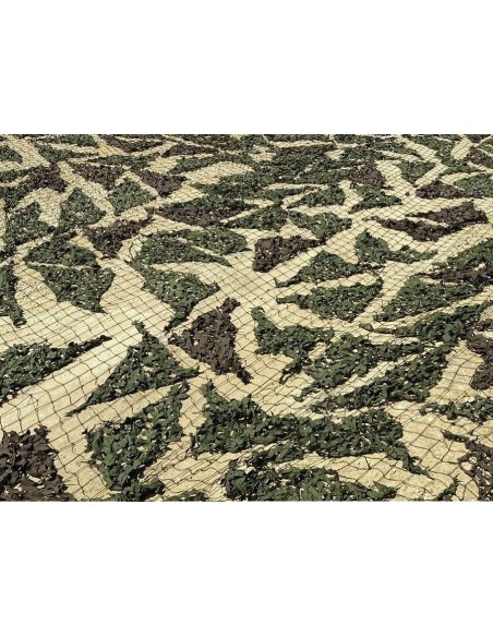 FILET CAMOUFLAGE DE L'ARMÉE MILITAIRE VERT 9X9 m (COMME NEUF)