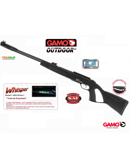 GAMO CARABINA PRESSÃO AR CRF WHISPER IGT