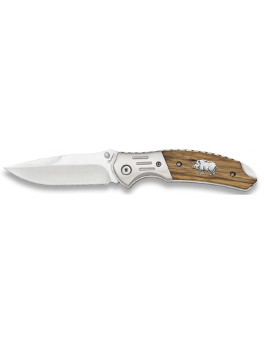 ALB COUTEAU DE POCHE EN BOIS, IMAGE SANGLIER