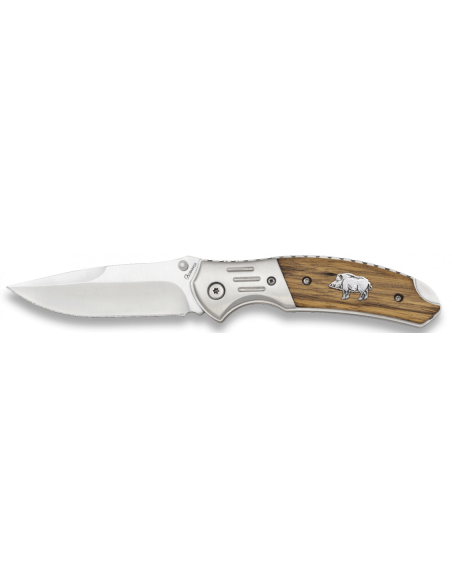 ALB COUTEAU DE POCHE EN BOIS, IMAGE SANGLIER