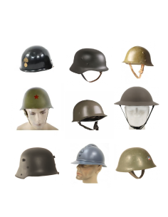 LOCATION/ CASQUES MILITAIRES EN METAL (PLUSIERS MODELS)