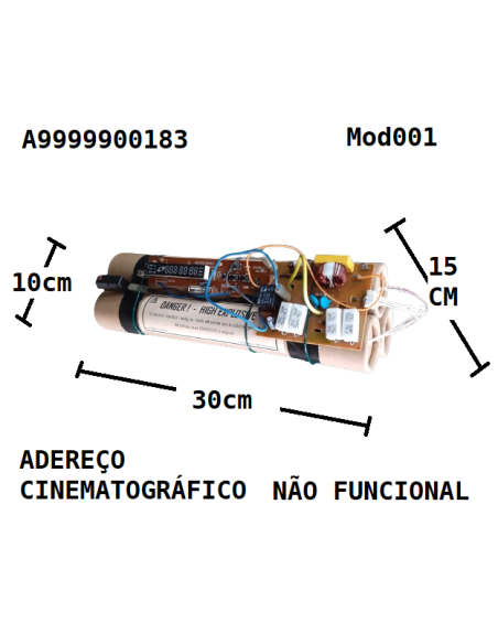 ALUGUER/ RÉPLICA BOMBAS E EXPLOSIVOS » ADEREÇOS NÃO FUNCIONAIS