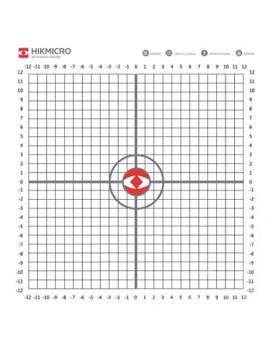 Alvos de Calor HIKMICRO para Afinação de Miras Térmicas (10 un)