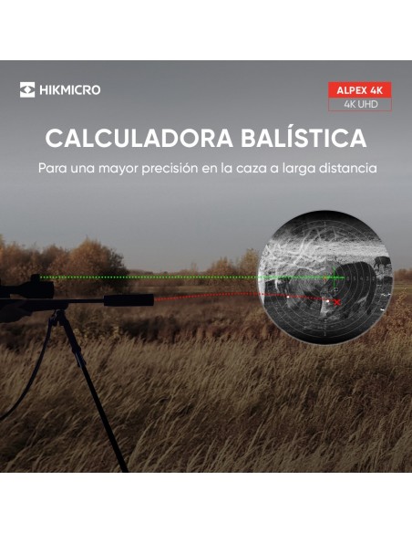 Mira Digital HIKMICRO Alpex A50EL 4K com Range Finder