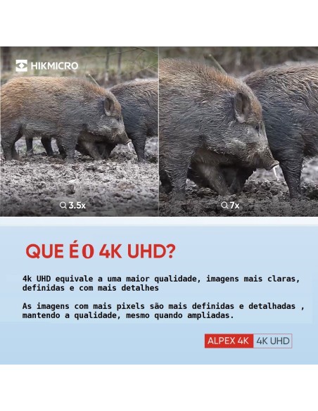 Mira Digital HIKMICRO Alpex A50E 4K Dia/Noite