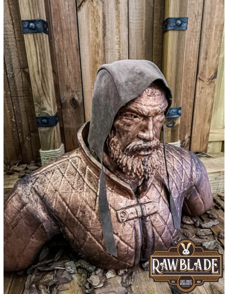RAW LEATHER COIF (UN)